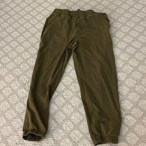 Uniqlo Olive Green Joggers.  Large